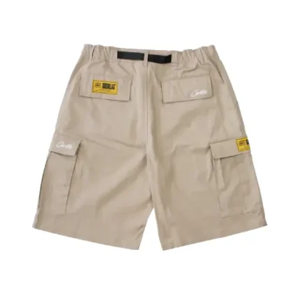 Corteiz Alcatraz Cargo Shorts Beige 1