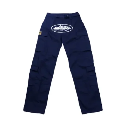 Corteiz Guerillaz Cargo Pants Navy